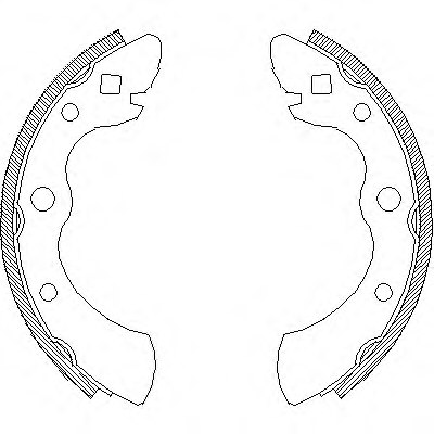REMSA 4004.00 Brake Shoe Set